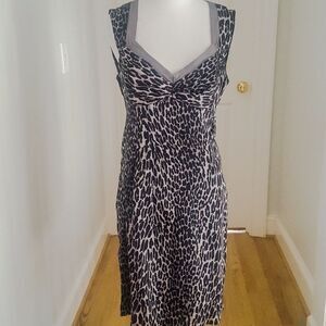 NANETTE LEPORE “EverMore” Leopard Print Silk Dress